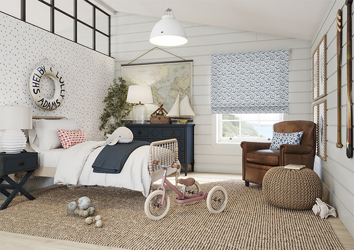 Whaley Great, Big Splash Regatta - Twist&Fit Roman Blind - Image 6